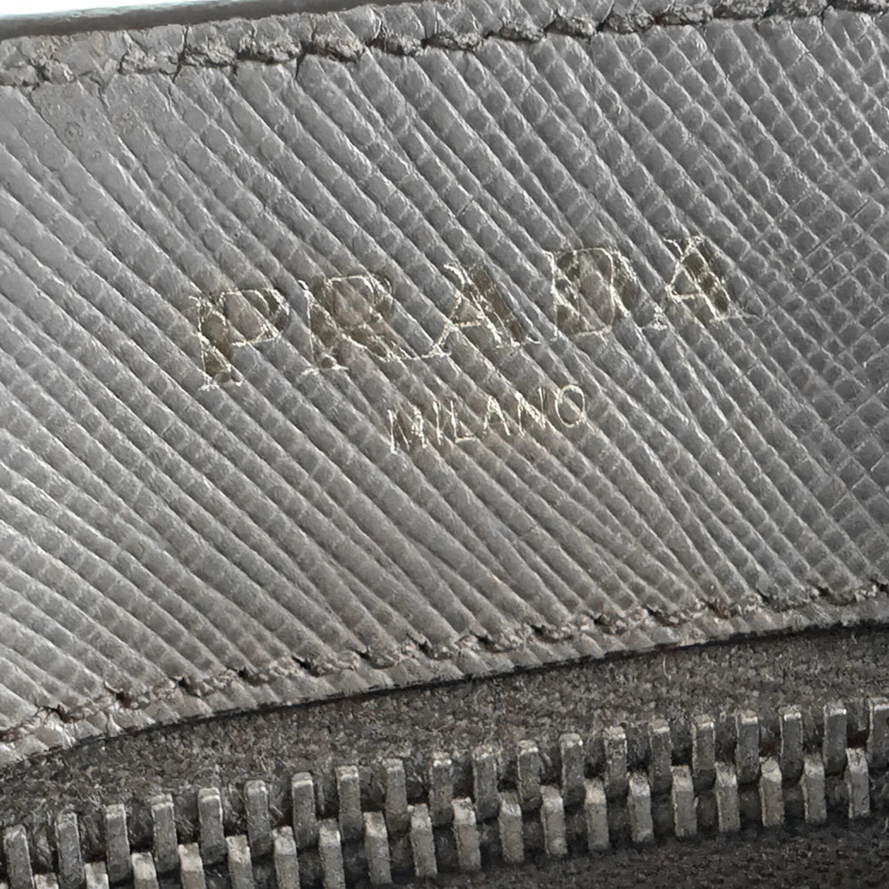 PRADA Gray Leather Shoulder Bag - Picture 12 of 13